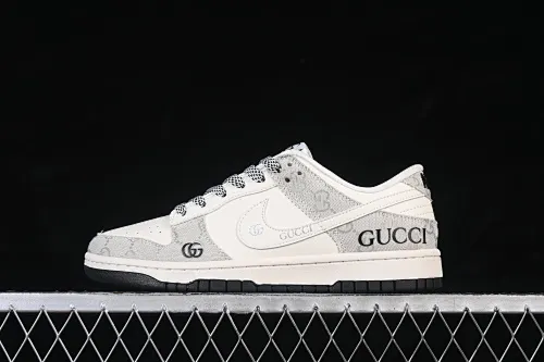 All categories Nk SB Dunk Series Nk SB Dunk Low High-end customized low-top sneakers Nike SB Dunk Low Gucci co-branded beige denim Anniversary high-end customized low-top casual sneakers JP1628-077